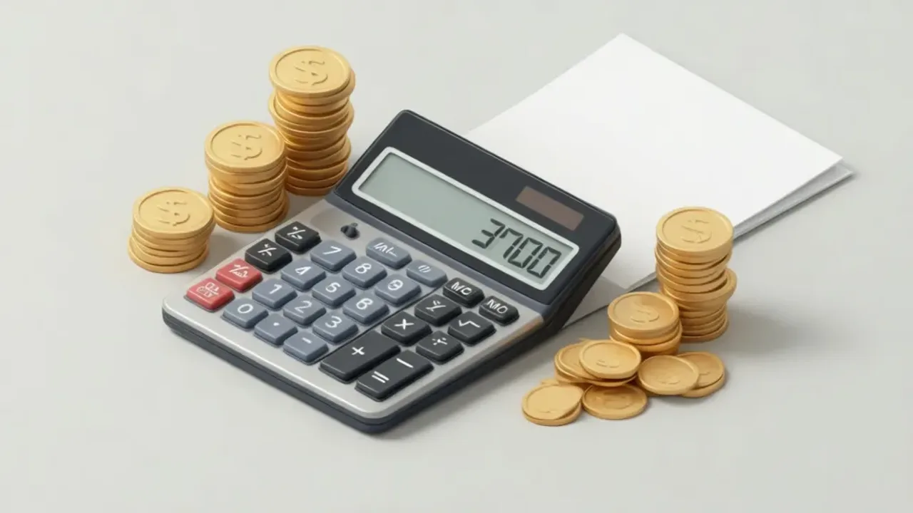 3700 brutto ile to netto? Praktyczne wyliczenia i tabela wynagrodzeń 2025 Kalkulator pokazujący 3700 brutto ile to netto w formie obliczeń finansowych na biurku.