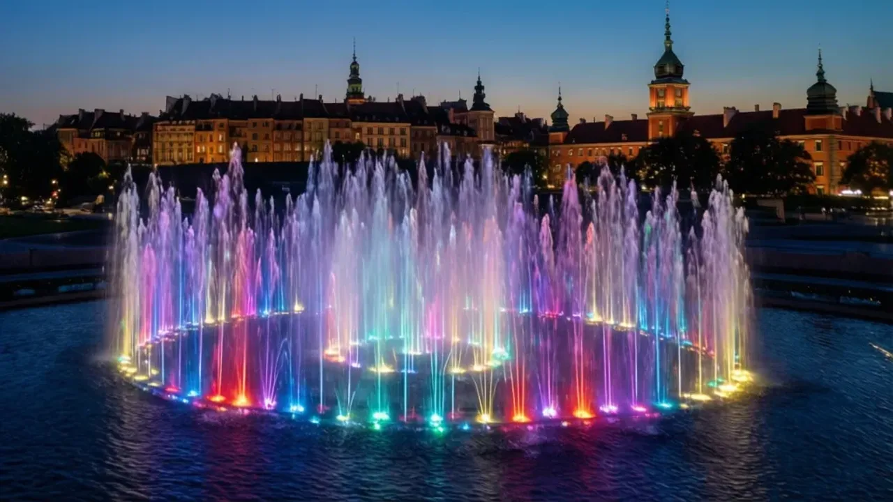 Fontanny warszawa: Multimedialny Park Fontann, harmonogram i pokaz 2025