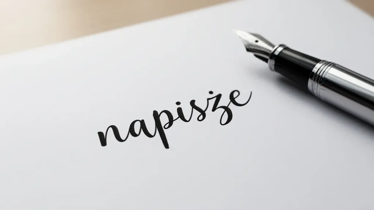 Napiszę poprawnie: jak pisać i napisać tekst w pracy, tłumaczenia polski Eleganckie pióro wieczne na biurku, które przypomina, że zawsze napiszę tekst poprawnie.