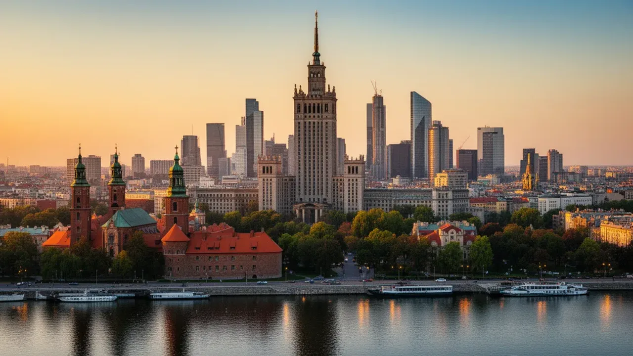 Warszawa w 2 dni: praktyczny program wycieczki do stolicy Panorama Warszawy z Pałacem Kultury i Nauki jako idealny punkt na zwiedzanie miasta w ramach warszawa w 2 dni.